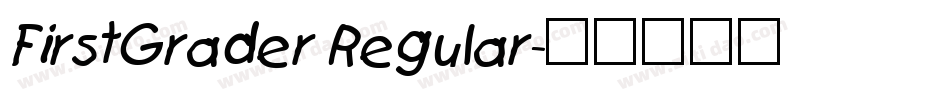 FirstGrader Regular字体转换